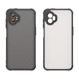 EIDERWOOD Samsung Galaxy Xcover 7 Pro Hybrid Plastic Case with Matte Back - Transparent / Black