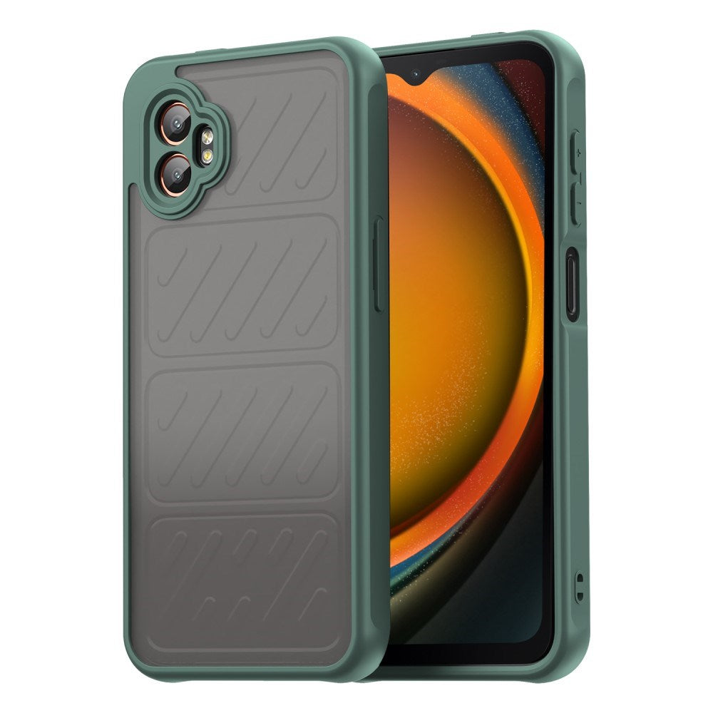 EIDERWOOD Samsung Galaxy Xcover 7 Pro Hybrid Plastic Case with Matte Back - Transparent / Green