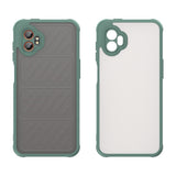 EIDERWOOD Samsung Galaxy Xcover 7 Pro Hybrid Plastic Case with Matte Back - Transparent / Green