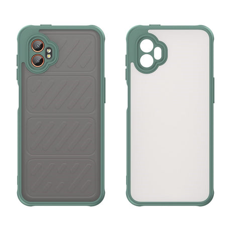 EIDERWOOD Samsung Galaxy Xcover 7 Pro Hybrid Plastic Case with Matte Back - Transparent / Green