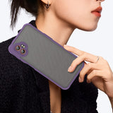 EIDERWOOD Samsung Galaxy Xcover 7 Pro Hybrid Plastic Case with Matte Back - Transparent / Purple