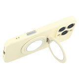 EIDERWOOD iPhone 16 Pro Hybrid Case incl. Kickstand with Mirror - White