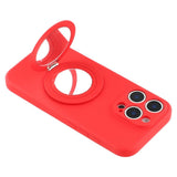 EIDERWOOD iPhone 16 Pro Hybrid Case incl. Kickstand with Mirror - Red