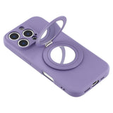 EIDERWOOD iPhone 16 Pro Hybrid Case incl. Kickstand with Mirror - Purple
