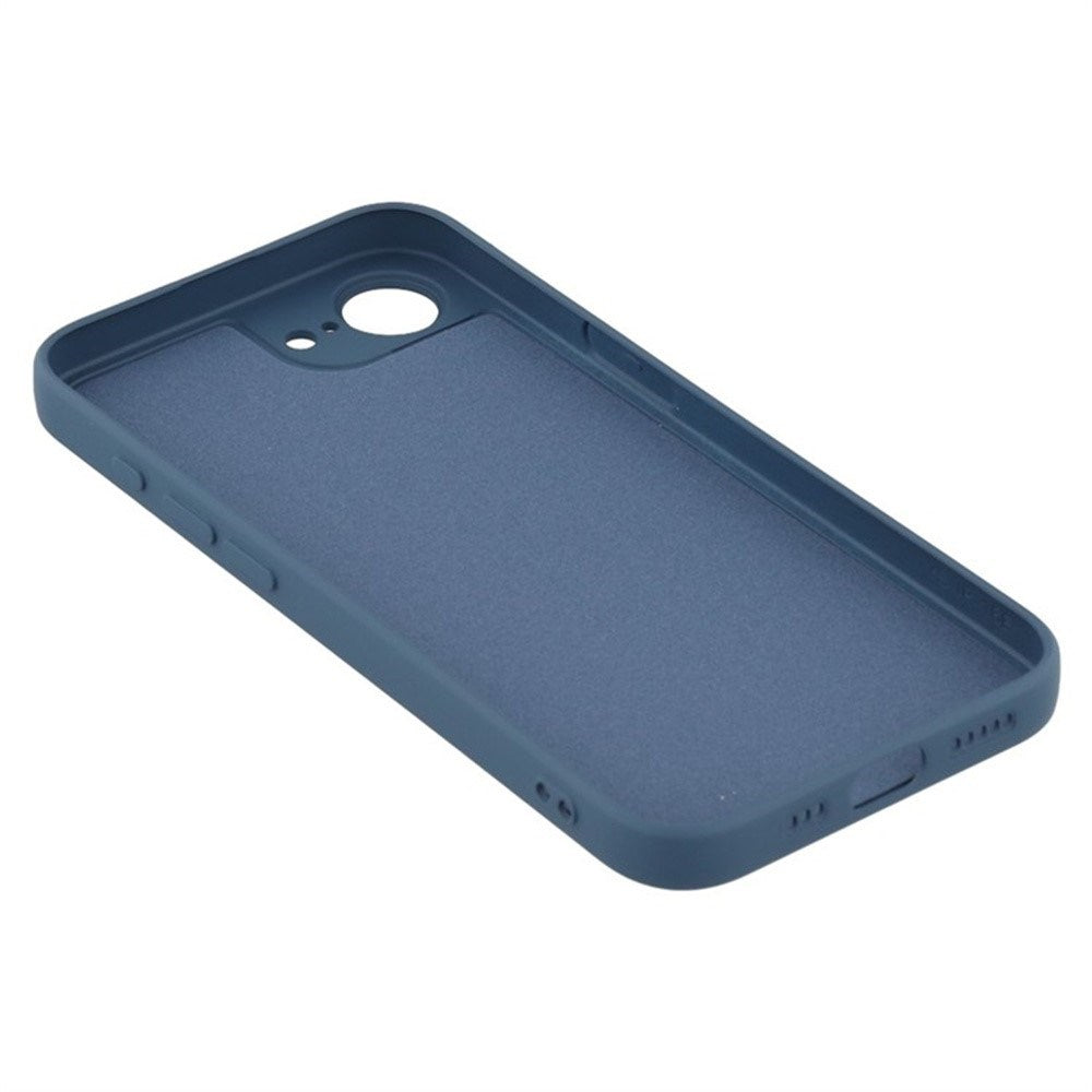 iPhone 16e Protection Set with Flexible Plastic Case & Screen Protector - Blue