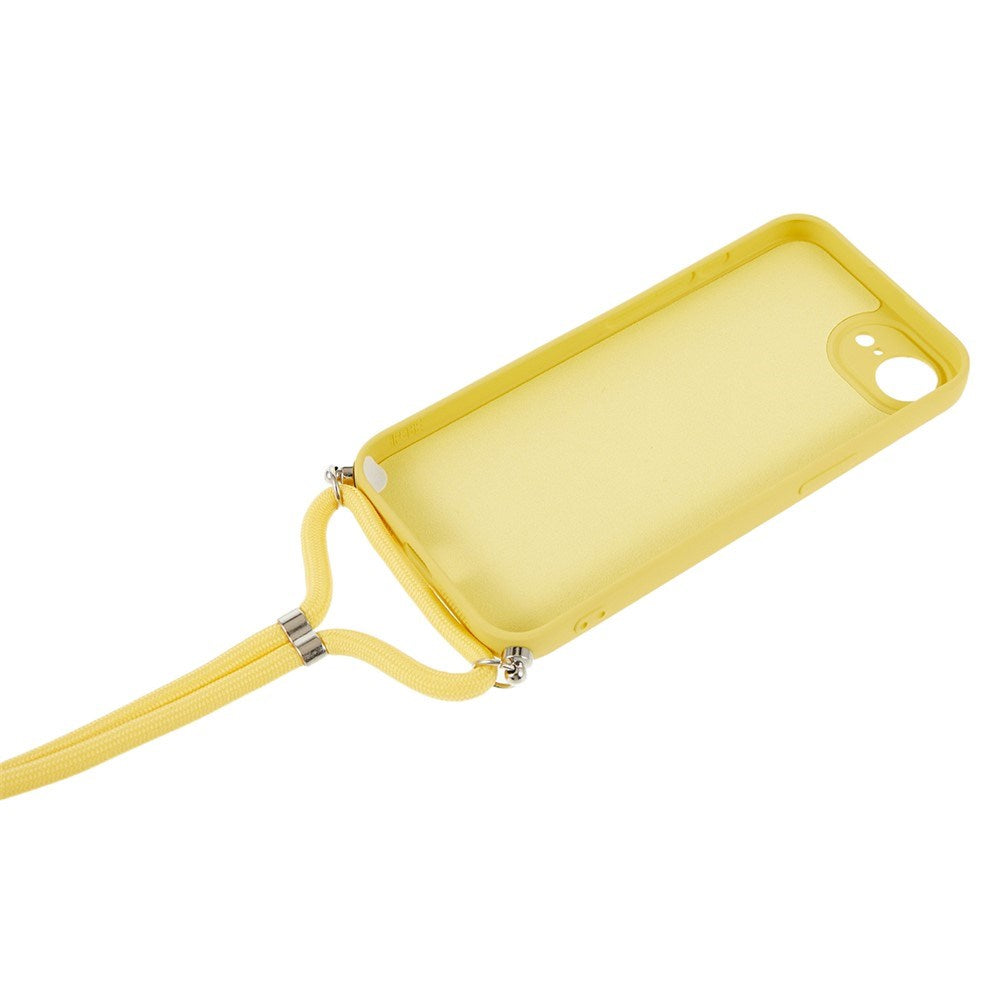 iPhone 17e / 16e EIDERWOOD Lined Flexible Plastic Case w. Strap - Yellow