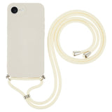 iPhone 17e / 16e EIDERWOOD Lined Flexible Plastic Case w. Strap - Beige