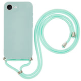 iPhone 17e / 16e EIDERWOOD Lined Flexible Plastic Case w. Strap - Light Blue
