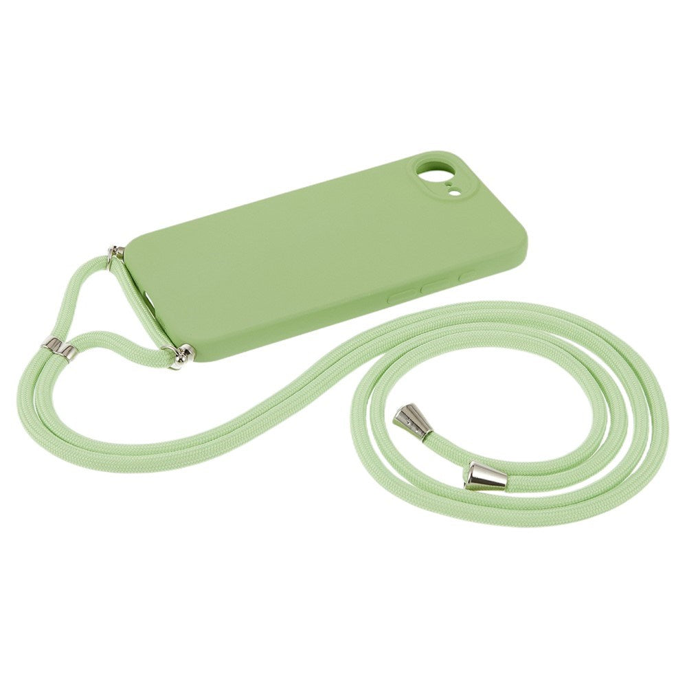 iPhone 17e / 16e EIDERWOOD Lined Flexible Plastic Case w. Strap - Light Green