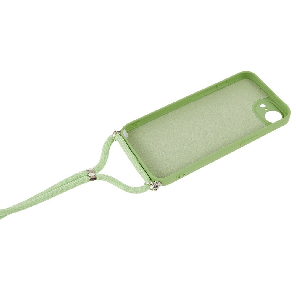 iPhone 17e / 16e EIDERWOOD Lined Flexible Plastic Case w. Strap - Light Green