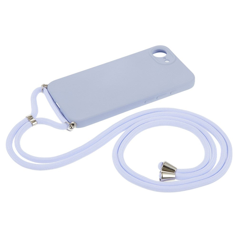 iPhone 17e / 16e EIDERWOOD Lined Flexible Plastic Case w. Strap - Light Purple