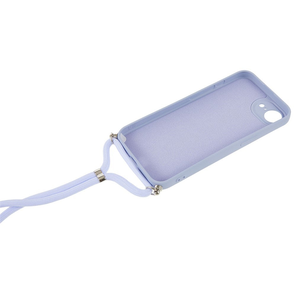 iPhone 17e / 16e EIDERWOOD Lined Flexible Plastic Case w. Strap - Light Purple