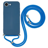 iPhone 17e / 16e EIDERWOOD Lined Flexible Plastic Case w. Strap - Dark Blue