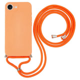 iPhone 17e / 16e EIDERWOOD Lined Flexible Plastic Case w. Strap - Orange