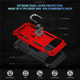 EIDERWOOD Google Pixel 10 Pro XL Hybrid Craftsman Case with 360 Rotatable Kickstand - Red