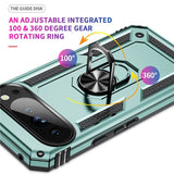 EIDERWOOD Google Pixel 10 Pro XL Hybrid Craftsman Case with 360 Rotatable Kickstand - Green