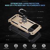 EIDERWOOD Google Pixel 10 / 10 Pro Tough Case with 360 Rotatable Kickstand - Gold