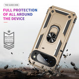 EIDERWOOD Google Pixel 10 / 10 Pro Tough Case with 360 Rotatable Kickstand - Gold