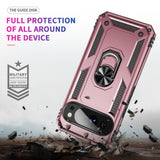 EIDERWOOD Google Pixel 10 / 10 Pro Tough Case with 360 Rotatable Kickstand - Rose Gold