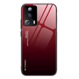 Xiaomi 13 Lite Glass Back Case - Hello - Red / Black