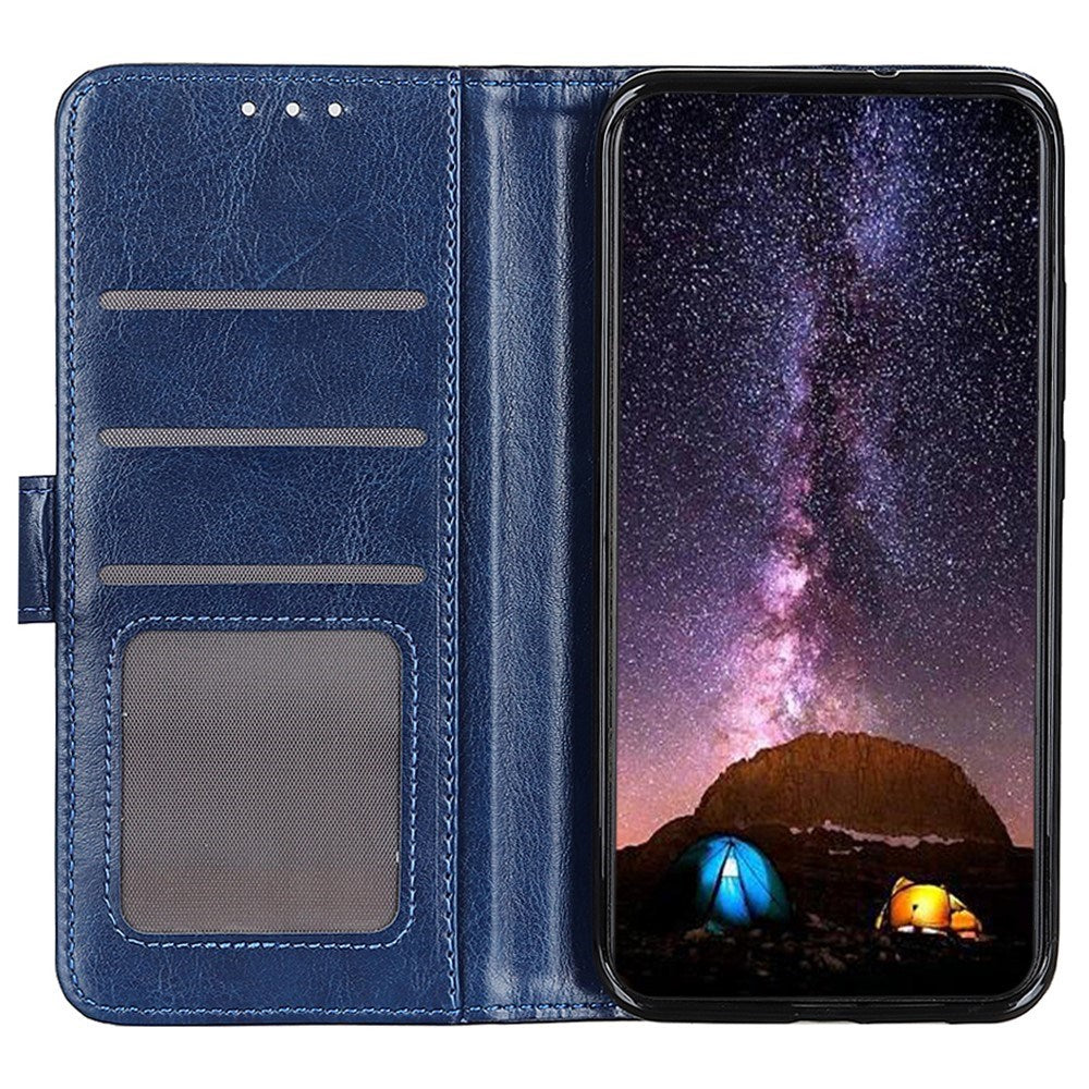 EIDERWOOD Motorola Edge 60 Fusion Faux Leather Flip Case with Cardholder & Stand Function - Blue