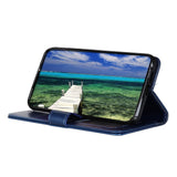 EIDERWOOD Motorola Edge 60 Fusion Faux Leather Flip Case with Cardholder & Stand Function - Blue