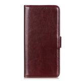 EIDERWOOD Motorola Edge 60 Fusion Faux Leather Flip Case with Cardholder & Stand Function - Brown