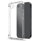 NORTHJO iPhone 16e 2-in-1 Protection Set with Shock-Absorbing Flexible Plastic Case & Tempered Screen Protector Glass - Transparent