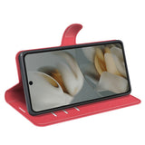 EIDERWOOD Google Pixel 10 Pro XL Faux Leather Flip Case with Cardholder & Stand Function - Red