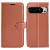 EIDERWOOD Google Pixel 10 Pro XL Faux Leather Flip Case with Cardholder & Stand Function - Brown
