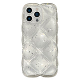 iPhone 16 Pro Max EIDERWOOD Textured Flexible Plastic Case – Transparent / Silver
