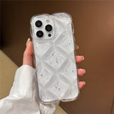 iPhone 16 Pro Max EIDERWOOD Textured Flexible Plastic Case – Transparent / Purple