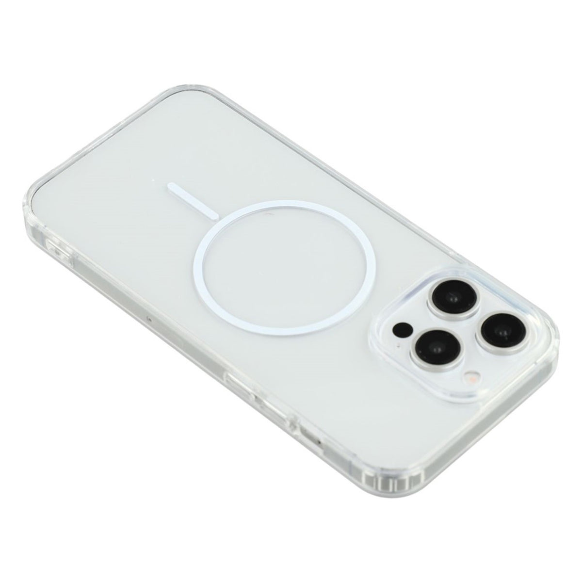 iPhone 15 Pro Max EIDERWOOD Hybrid Plastic Case - MagSafe Compatible - Transparent / White