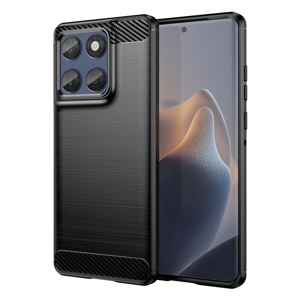EIDERWOOD Motorola Edge 60 / Edge 60 Fusion Brushed Carbon Case - Black