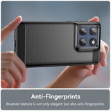 EIDERWOOD Motorola Edge 60 / Edge 60 Fusion Brushed Carbon Case - Black