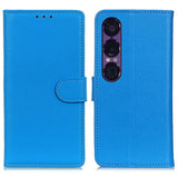 EIDERWOOD Sony Xperia 1 VII Faux Leather Flip Case with Cardholder & Stand Function - Blue