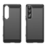 EIDERWOOD Sony Xperia 1 VII Brushed Carbon Case - Black