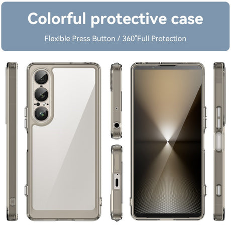EIDERWOOD Sony Xperia 1 VII Hybrid Plastic Case - Transparent / Grey