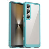 EIDERWOOD Sony Xperia 1 VII Hybrid Plastic Case - Transparent / Turquoise