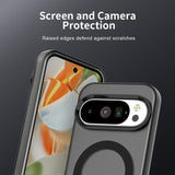 EIDERWOOD Google Pixel 10 / 10 Pro Hybrid Plastic Case - MagSafe Compatible - Transparent / Black