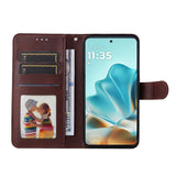 EIDERWOOD Motorola Edge 60 / Edge 60 Fusion 2-in-1 Faux Leather Flip Case with Screen Protector Glass - Blue
