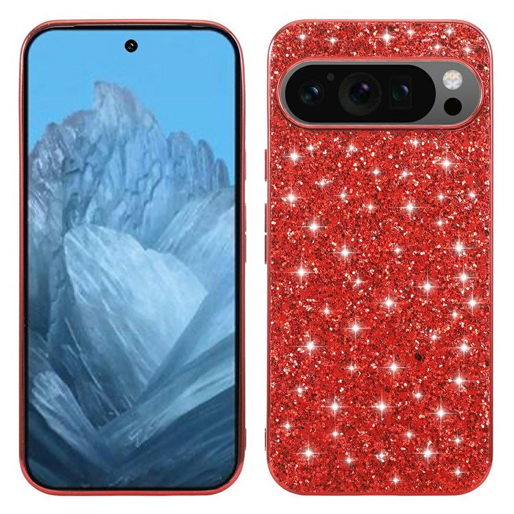 EIDERWOOD Google Pixel 10 / 10 Pro Glitter Case - Red