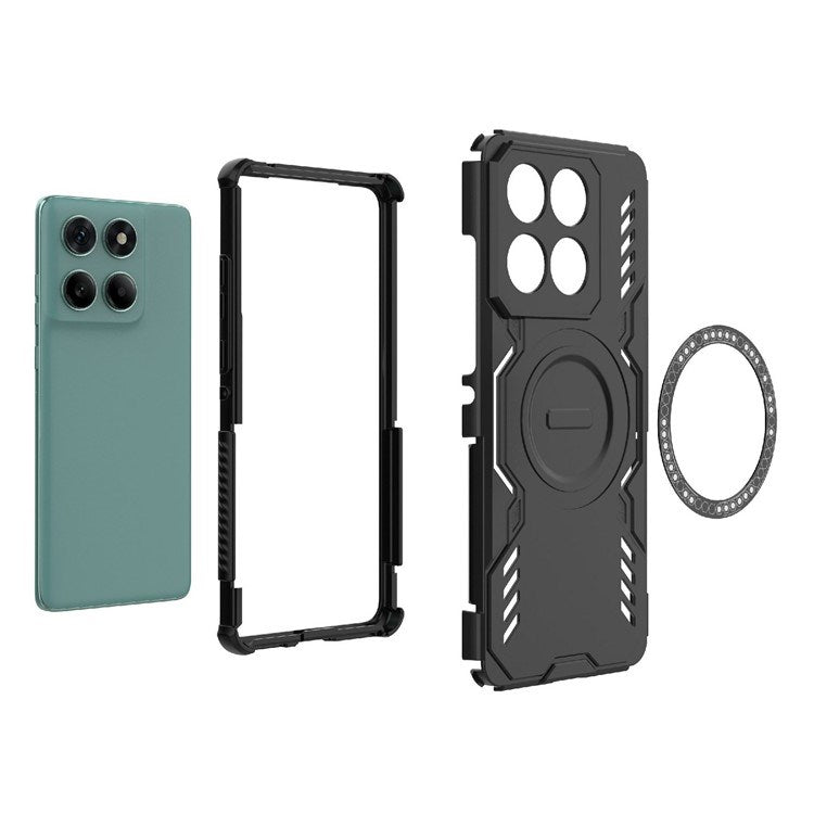 EIDERWOOD Motorola Edge 60 / Edge 60 Fusion Hybrid Plastic Case with Heat Dissipation - Green