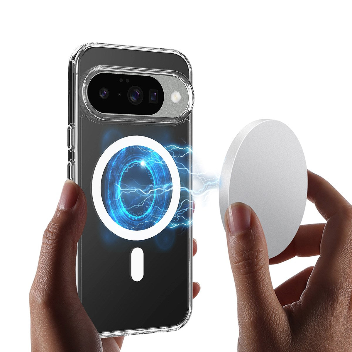 EIDERWOOD Google Pixel 10 Hybrid Plastic Case - MagSafe Compatible - Transparent