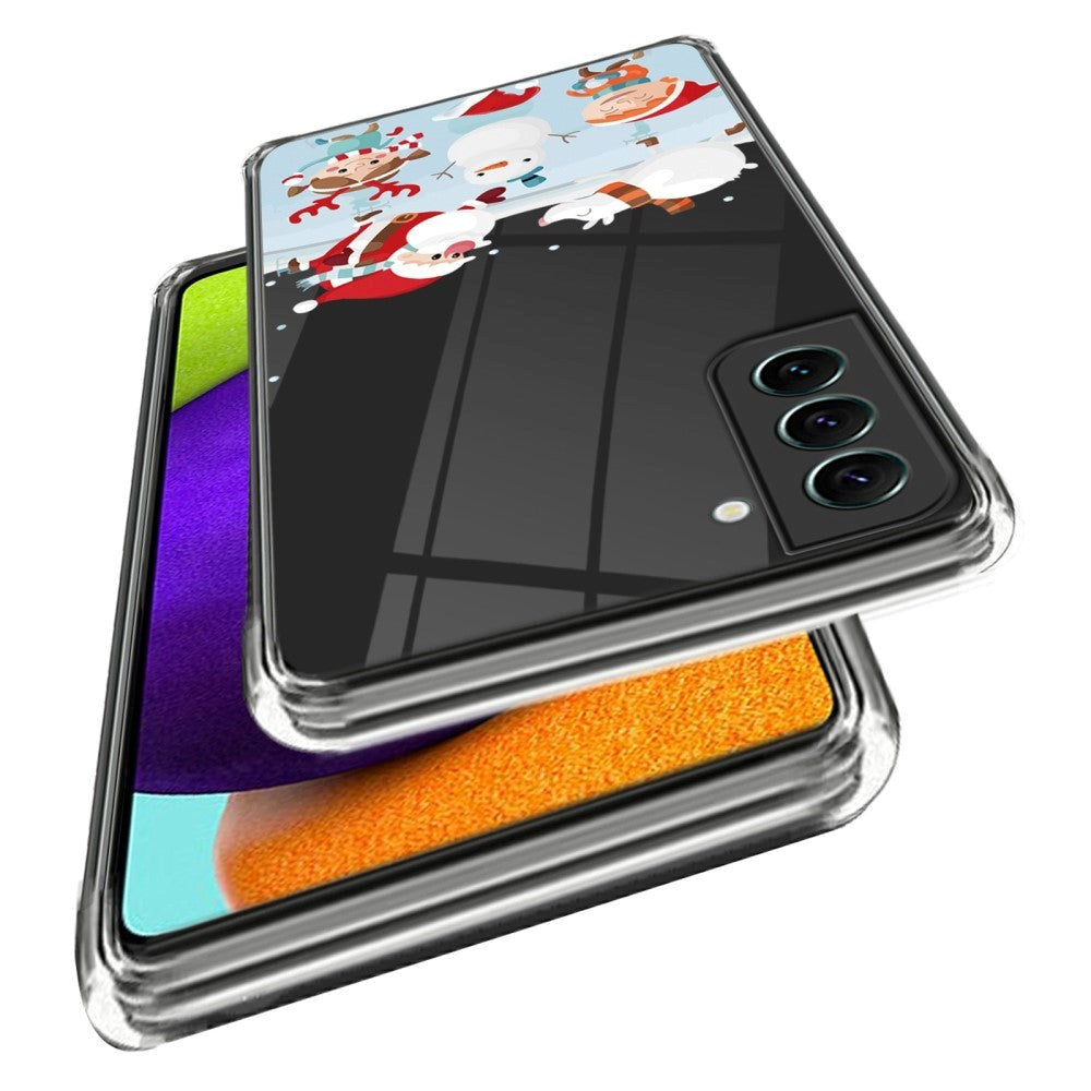 Samsung Galaxy S23 Flexible Plastic Christmas Case - Snowball fight