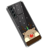 Samsung Galaxy S22 Flexible Plastic Christmas Case - Reindeer with Christmas tree