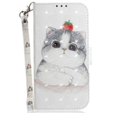 Samsung Galaxy A14 (5G) Leather Flip Case - Cute Cat