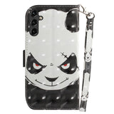 Samsung Galaxy A14 (5G) Leather Flip Case - Angry Panda