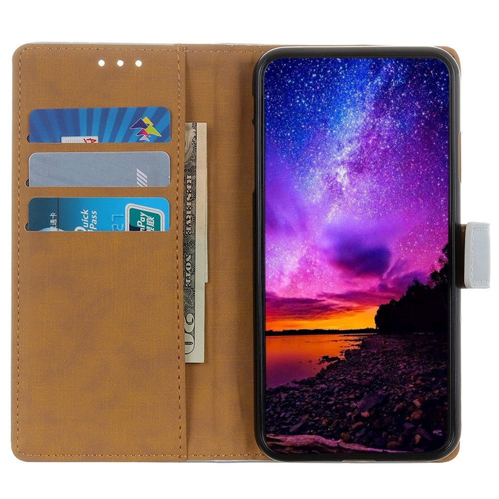 Nokia G60 Leather Wallet Case & Kickstand - Blue