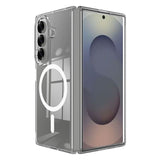 EIDERWOOD Samsung Galaxy Z Fold7 Hybrid Plastic Case - MagSafe Compatible - Transparent